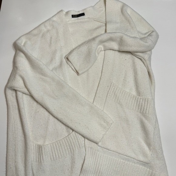 maje white duster cardigan long length - Picture 2 of 4